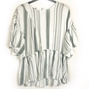 [Moon River] Anthropologie Aurelie Striped Top